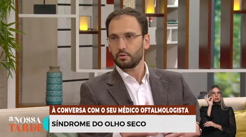 Nuno Alves, coordenador do Grupo Português de Superfície Ocular, Córnea e Contactologia, na RTP